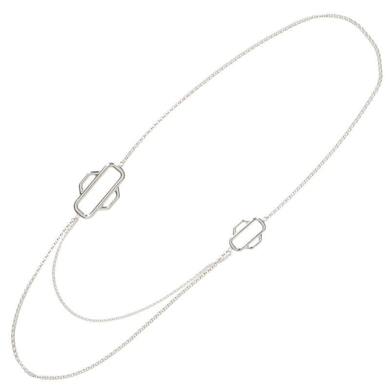 Hermes Attrage 100 Silver Necklace — view 3