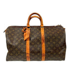 Louis Vuitton Monogram Keepall Bandouliere 45 Boston Bag