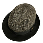 Gucci Herringbone Tweed Hat M Size Black