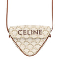 Celine Triangle Triomphe Logo Shoulder Bag
