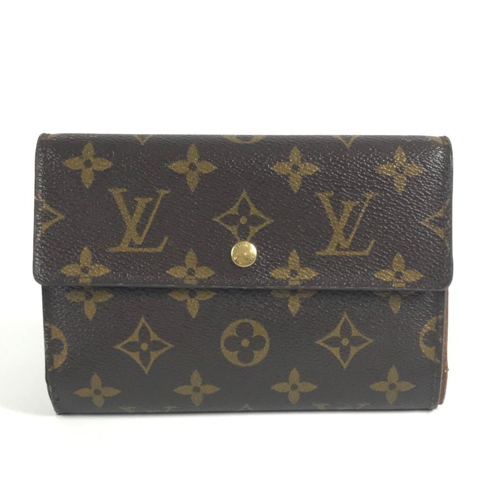 Louis Vuitton Trifold Wallet Porte Tresor Loue Tuy Papier Monogram