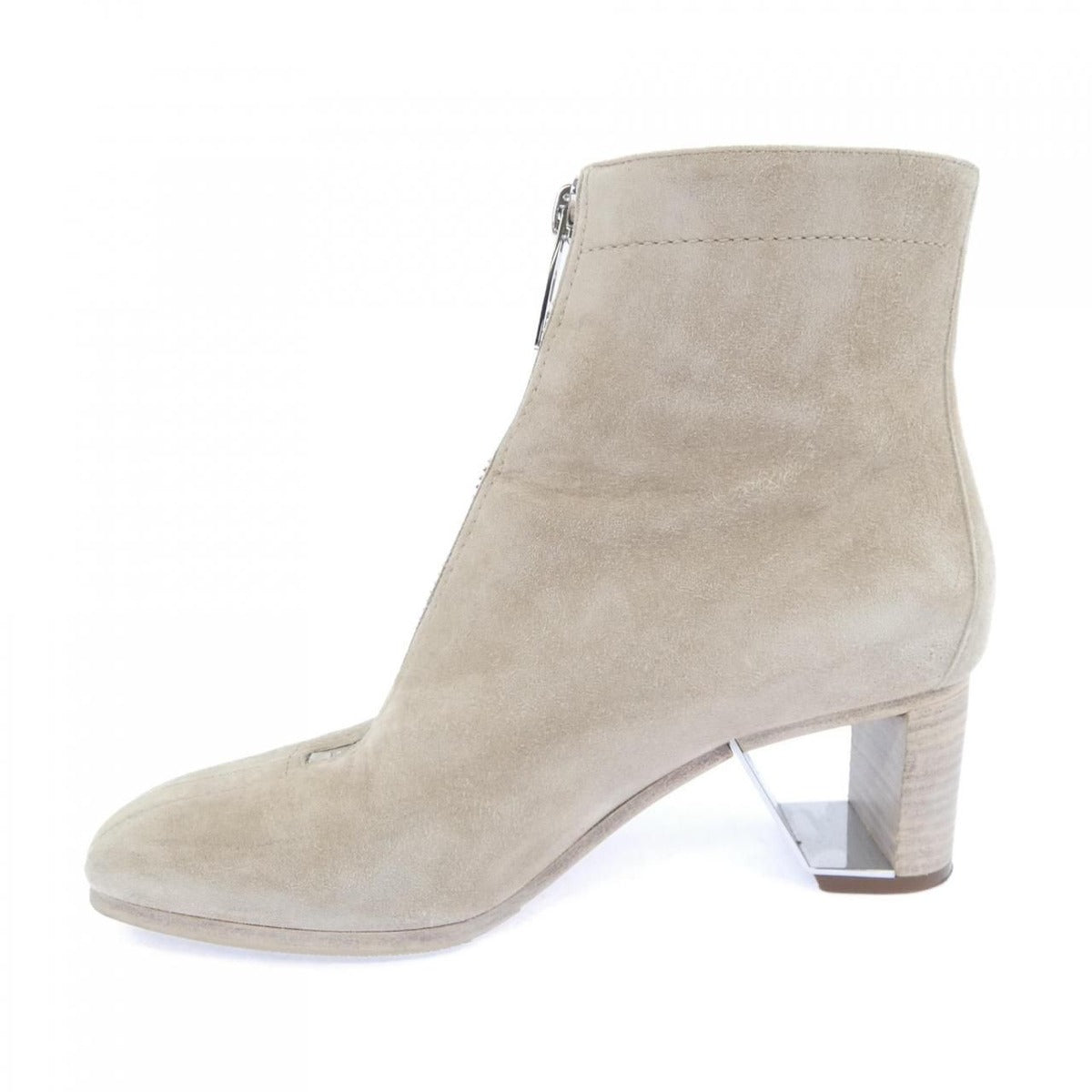 Hermes Palladium Coated Heels Becky Boots — view 2