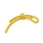 Dior Christian Brooch Lope Motif Gold Metal