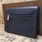Chanel Trifold Wallet CC Logo Lambskin Black Card Billfold — view 2