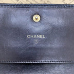 Chanel Trifold Wallet CC Logo Lambskin Black Card Billfold — view 5