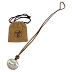 Hermes Locket Pendant Silver 925 Tarnish Yes Brown