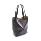 Loewe Handbag Puzzle Fold Mini Black Leather Tote — view 2