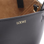 Loewe Handbag Puzzle Fold Mini Black Leather Tote — view 4