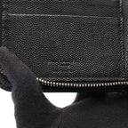 Saint Laurent Paris Round Wallet Black Leather — view 4