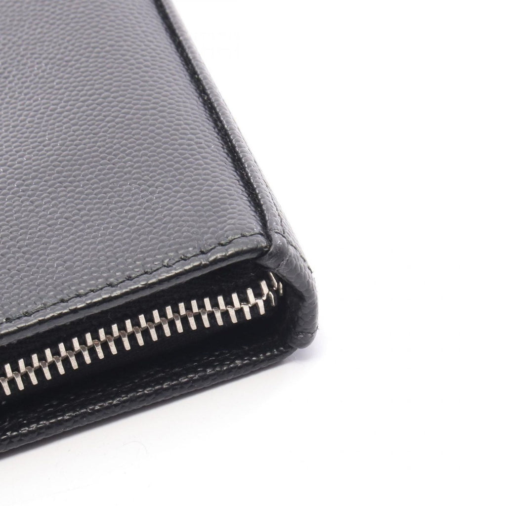 Saint Laurent Paris Round Wallet Black Leather — view 6
