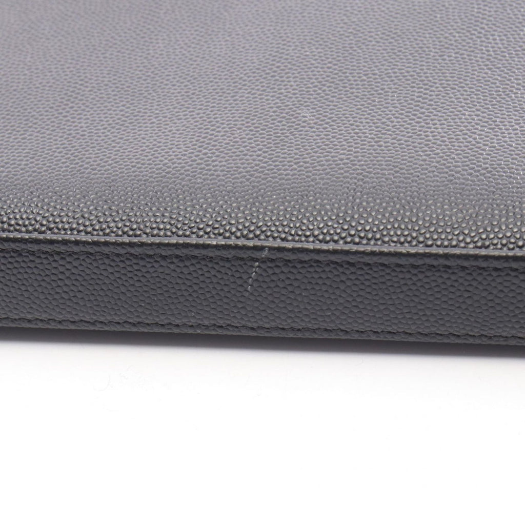 Saint Laurent Paris Round Wallet Black Leather — view 7