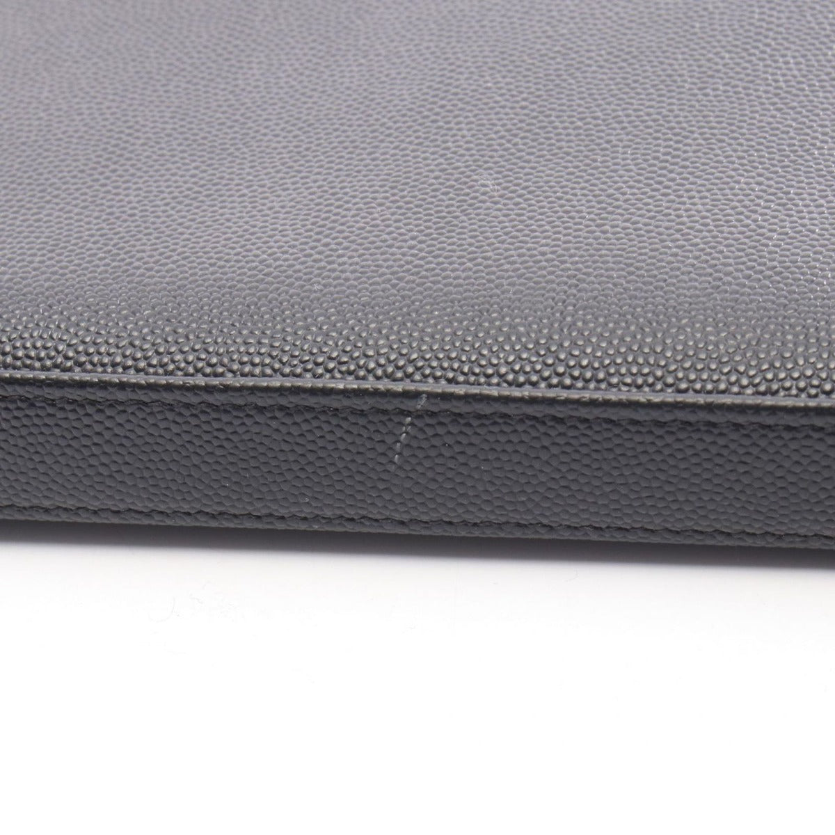 Saint Laurent Paris Round Wallet Black Leather — view 7