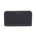 Saint Laurent Paris Round Wallet Black Leather