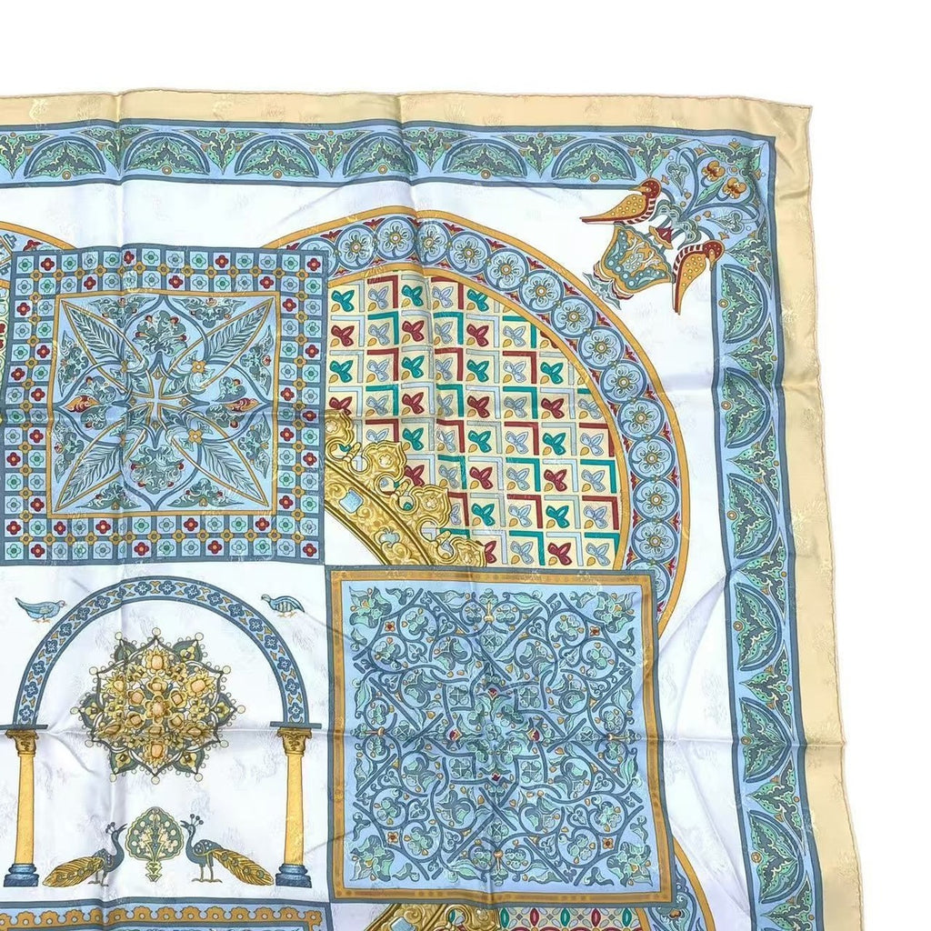 Hermes Scarf Carre 90 Ciels Byzantins Byzantine Sky Silk — view 3