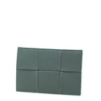 Bottega Veneta Maxi Intrench Card Case Light Green Leather