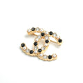 Chanel Brooch Corsage Gold Pearl Rhinestone