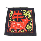 Hermes Tag Carre Zodiac Limited Ox Year Silk Animal Scarf