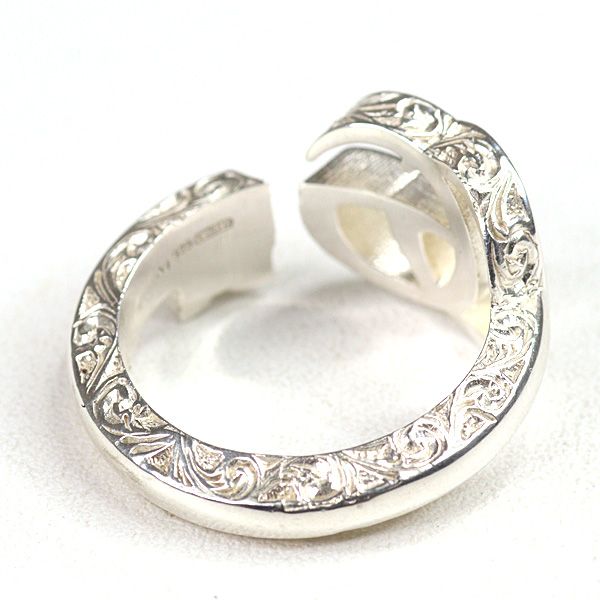 Gucci Double G Key Motif Ring Star Silver AG 925 Size 12 — view 3