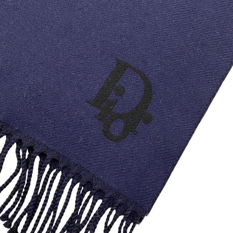 Christian Dior Scarf 11 E0008 A0473 Logo Wool — view 4