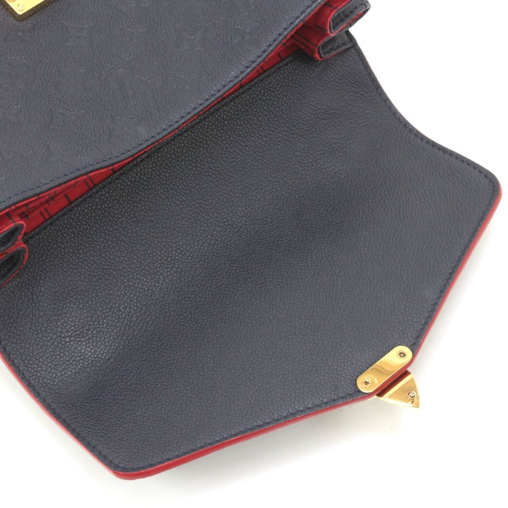 Louis Vuitton Monogram Plant Pochette Metis MM 2-Way Shoulder Bag Navy — view 9