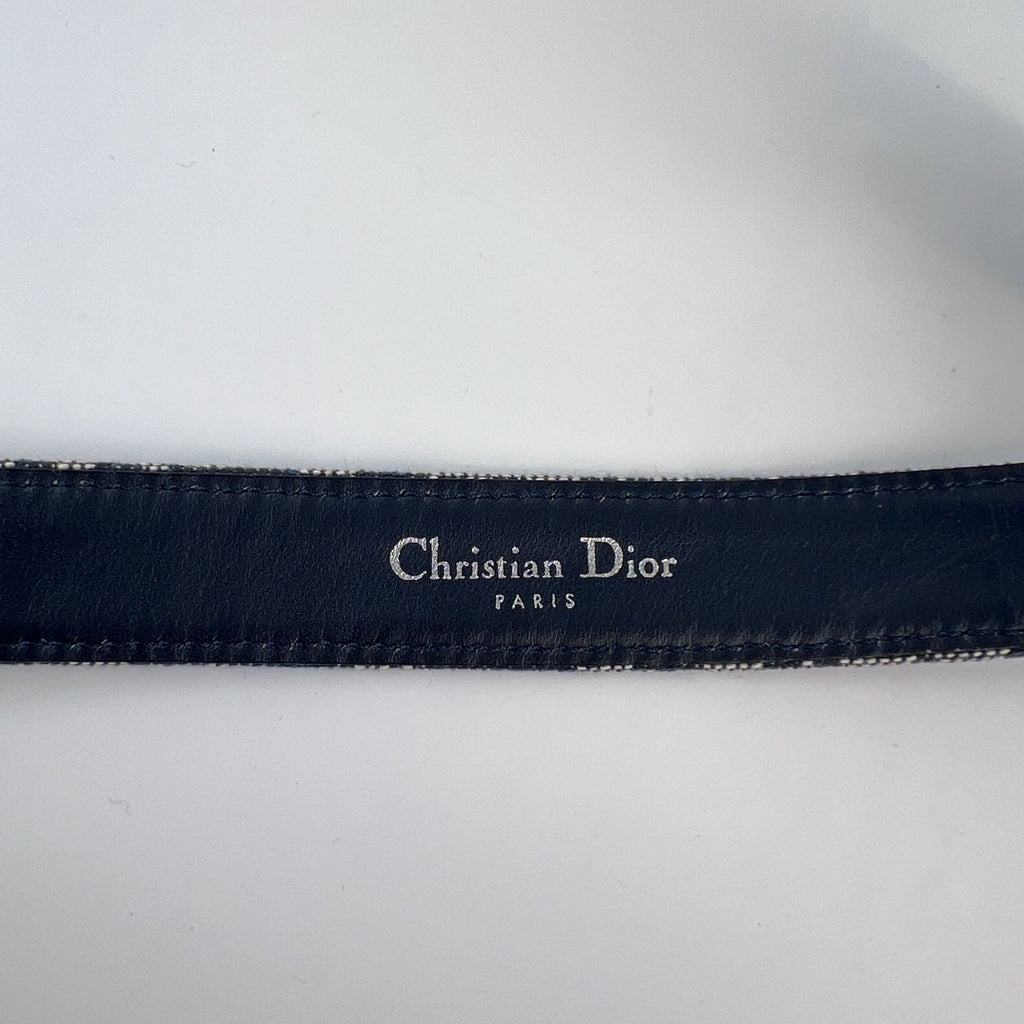 Dior Belt Trotter Jacquard Navy Vintage — view 4