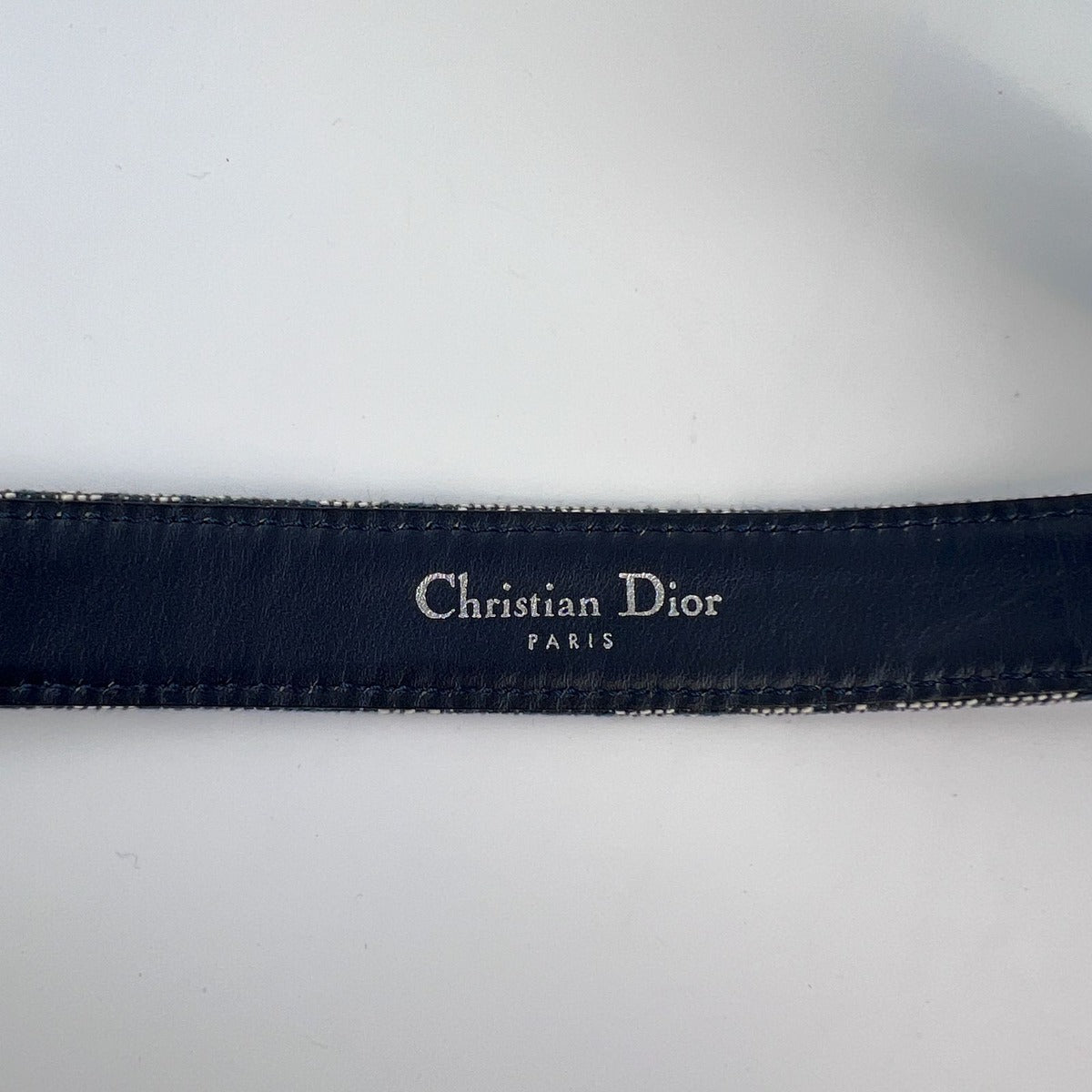 Dior Belt Trotter Jacquard Navy Vintage — view 4