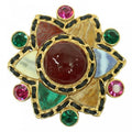 Chanel Brooch Gripore Stone Vintage Coco Accessory GP