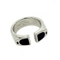 Hermes Ring Etrier Small Items 58 Silver X Navy