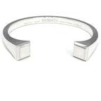 Hermes Bracelet Bangle Cour De Forge LG AG 925 SV Silver Jewelry — view 2