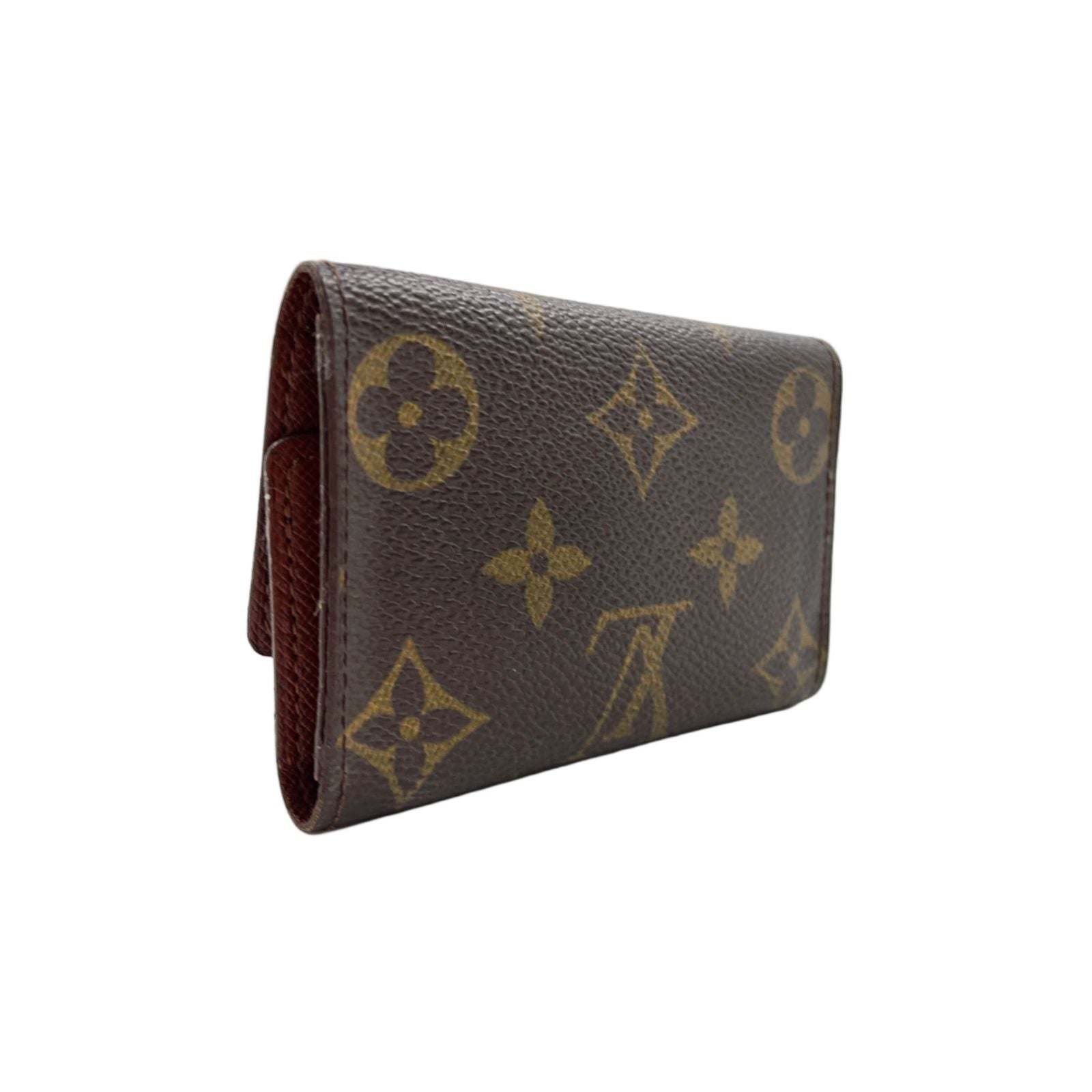 Louis Vuitton Multicles 6 Monogram Leather Brown Key Case Gold Key Holder — view 2