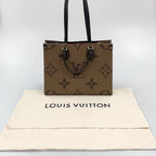 Louis Vuitton Monogram Giant On The Go MM 2-Way Bag Brown — view 9