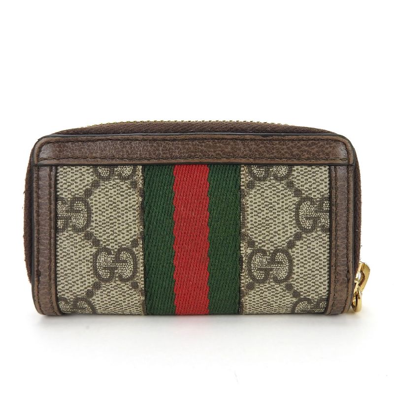 Gucci Key Case Off Dear Sherry Line GG Supreme Canvas Leather Beige — view 3