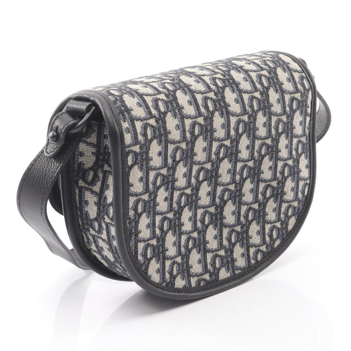 Dior Shoulder Bag Gallop Navy Canvas Leather Beige Black Blue — view 2