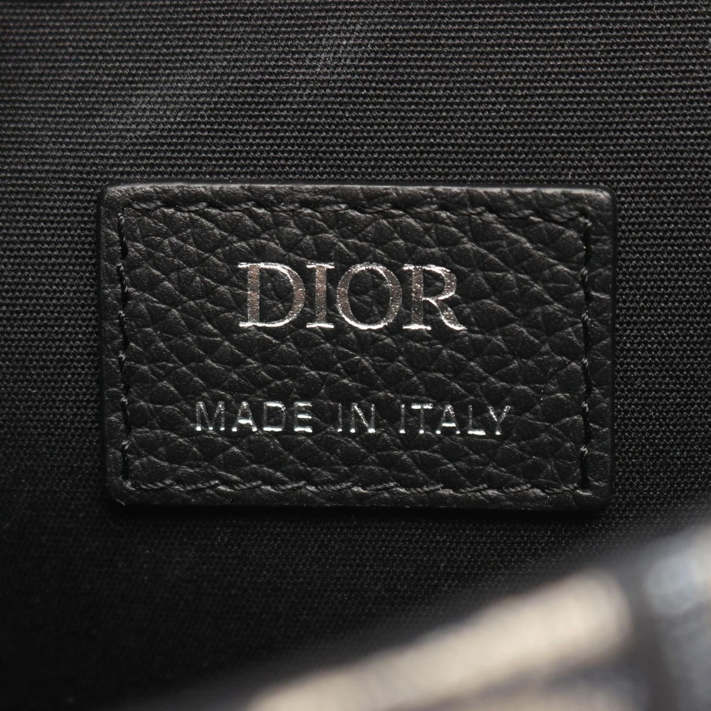 Dior Shoulder Bag Gallop Navy Canvas Leather Beige Black Blue — view 4