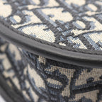 Dior Shoulder Bag Gallop Navy Canvas Leather Beige Black Blue — view 5