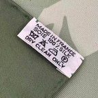 Hermes Carre 90 Silk Scarf Sous les Oranges Under the Orange Tree Green — view 8