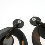 Hermes Amulet Lacquer GM Earrings Buffalo-horn Multicolor — view 5