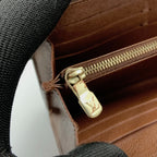 Louis Vuitton Monogram Portefeuille Sara Bifold Long Wallet Brown — view 6