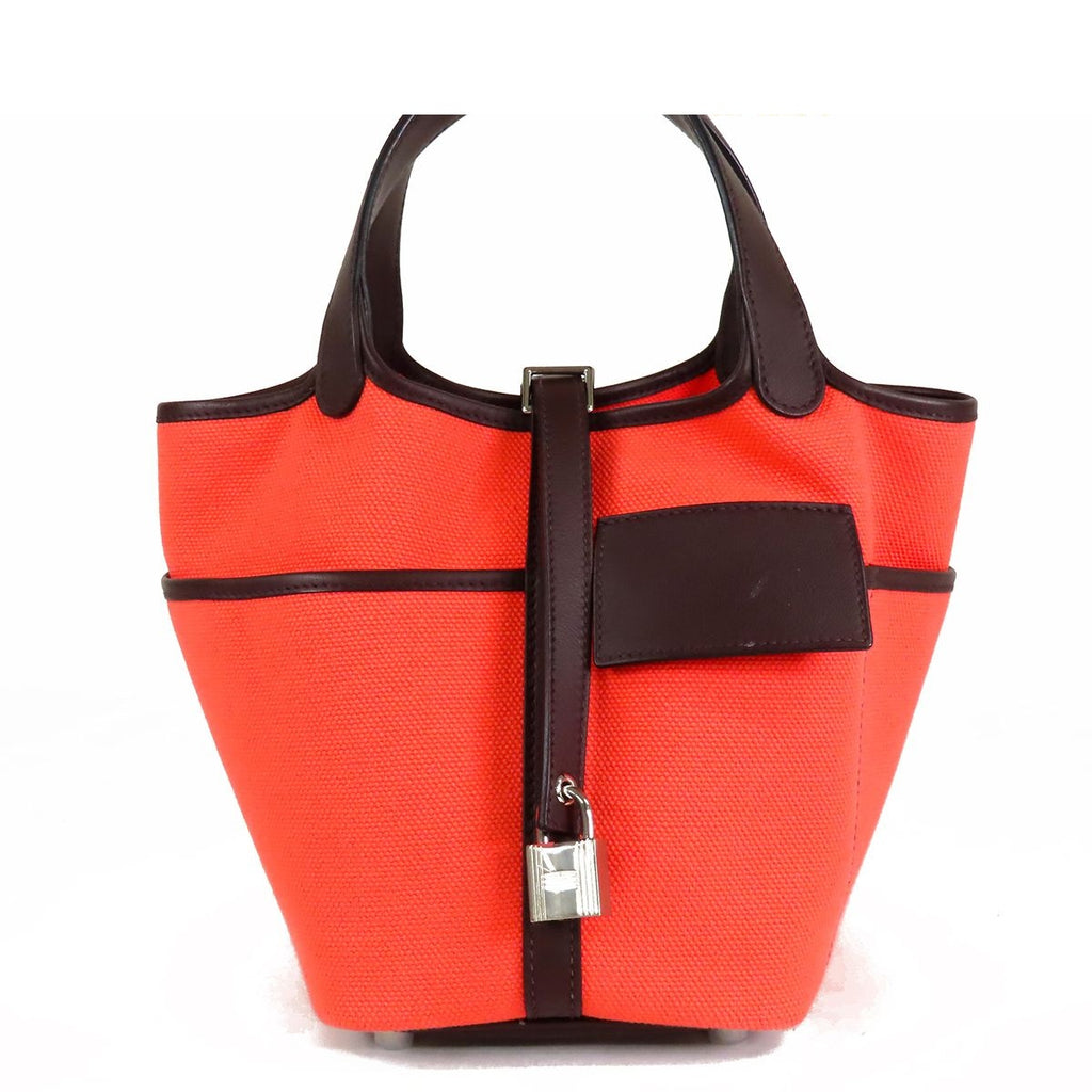 Hermes Picotin Lock Cargo PM Rose Texas Rouge Sellier Silver Toilego Elan Swift