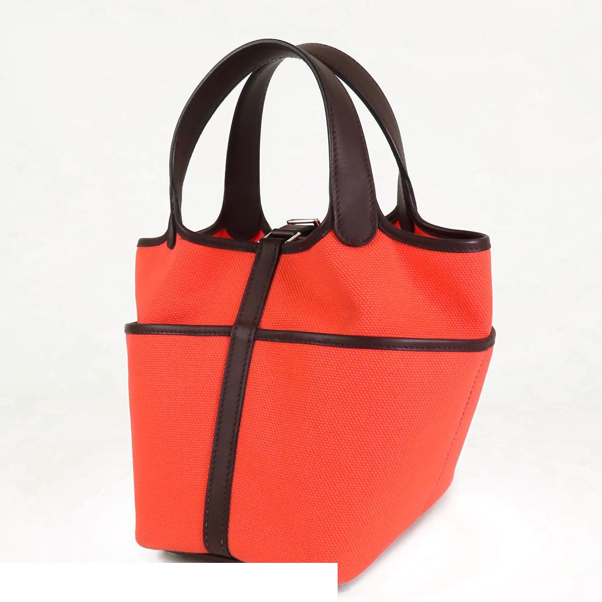 Hermes Picotin Lock Cargo PM Rose Texas Rouge Sellier Silver Toilego Elan Swift — view 2