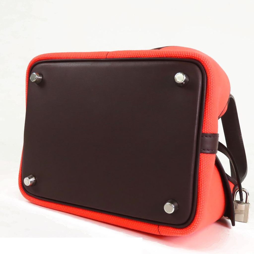 Hermes Picotin Lock Cargo PM Rose Texas Rouge Sellier Silver Toilego Elan Swift — view 3