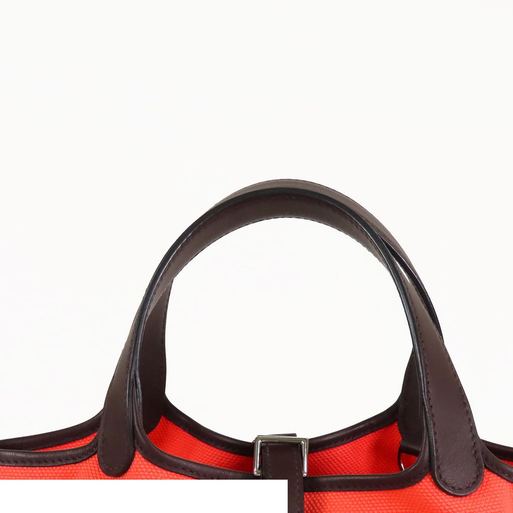 Hermes Picotin Lock Cargo PM Rose Texas Rouge Sellier Silver Toilego Elan Swift — view 4