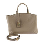 Louis Vuitton Grand Palais MM Handbag Leather Tortolaire Gold Hardware