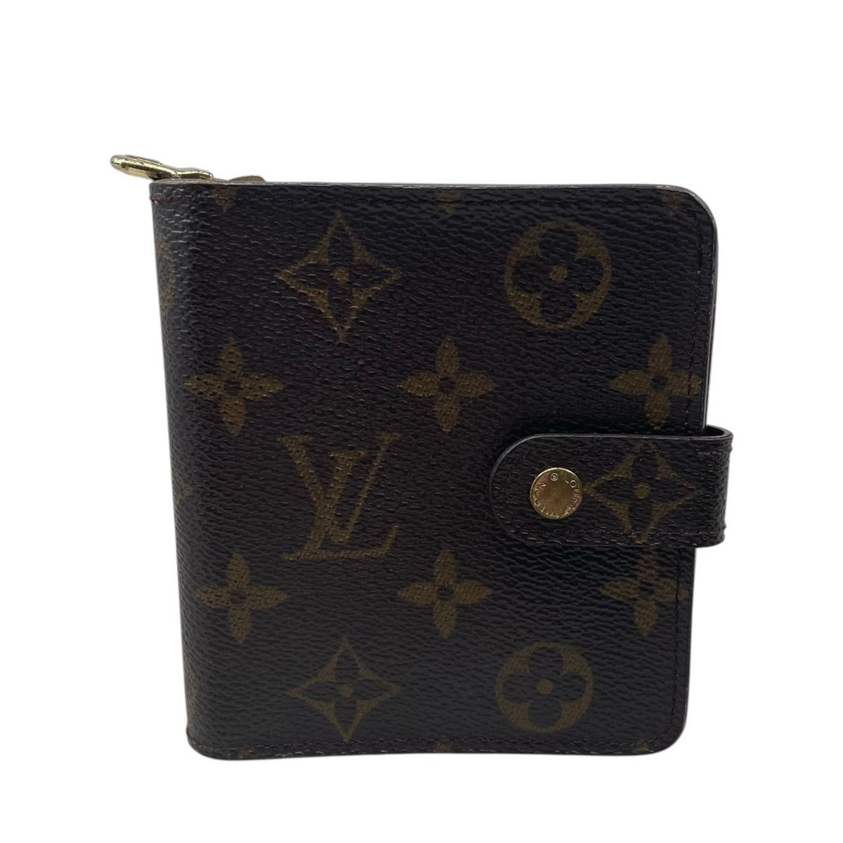 Louis Vuitton Wallet Compact Zip Brown Size — view 2