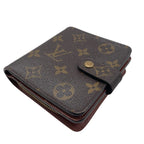 Louis Vuitton Wallet Compact Zip Brown Size — view 4