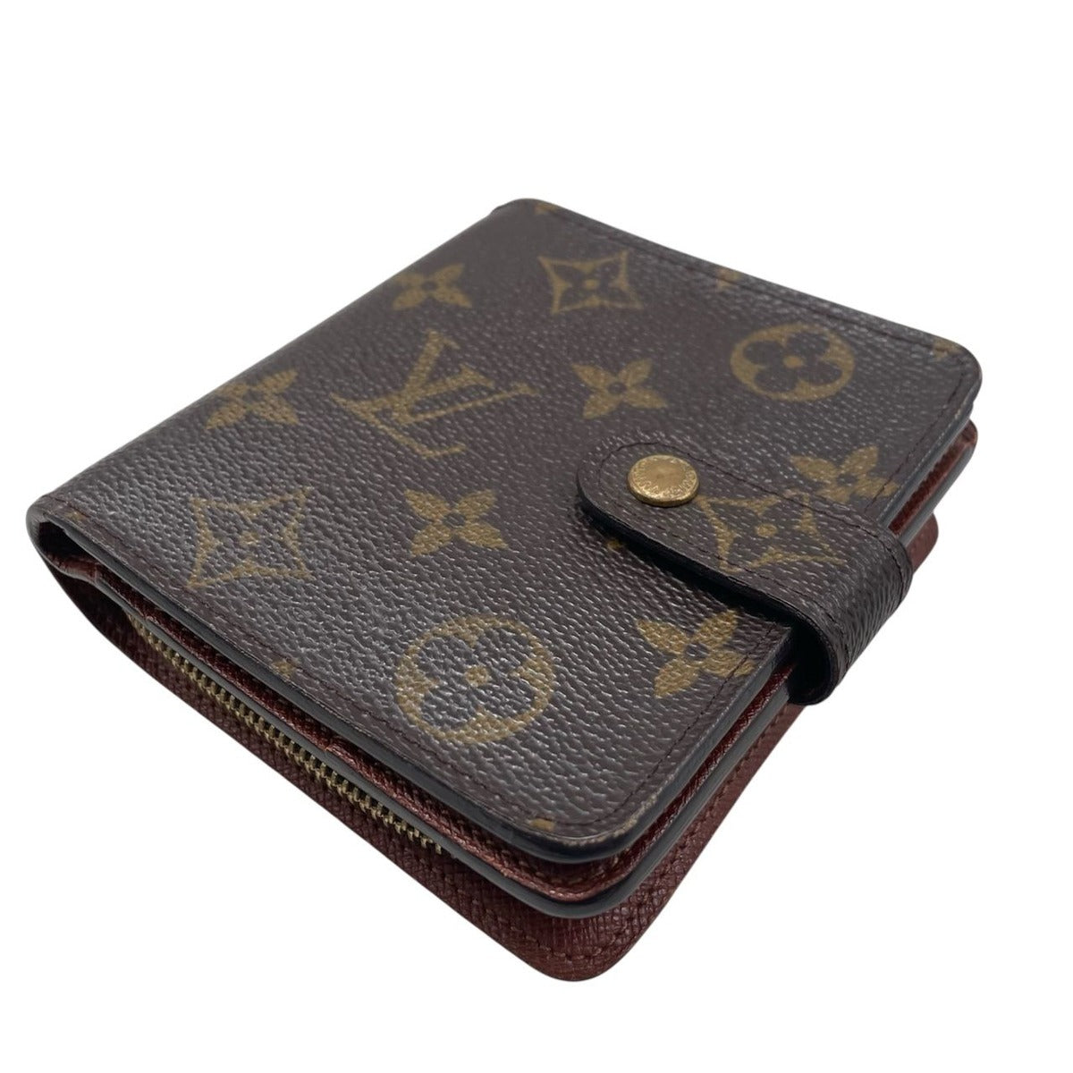 Louis Vuitton Wallet Compact Zip Brown Size — view 4