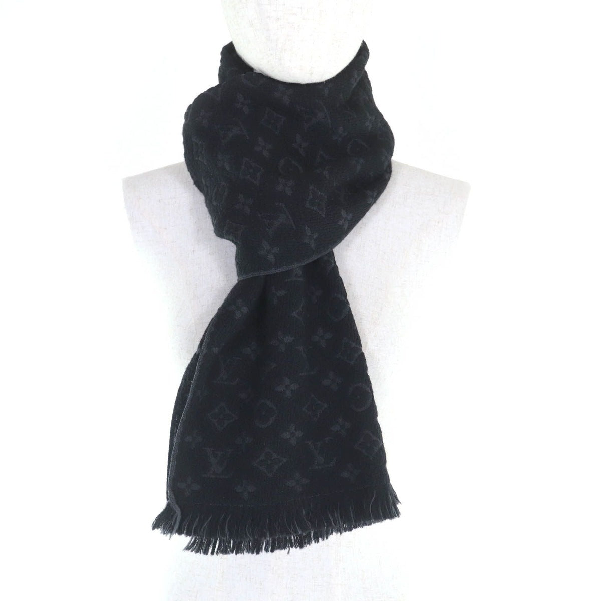 Louis Vuitton Monogram Classic 100% Wool Muffler Scarf — view 2