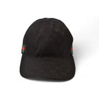 Gucci Baseball Cap Hat GG Black Red Green Kqwbg 1060 Size M 58 cm — view 4