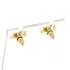 Dior Dioevolution Earrings Logo Signature Crystal Gold Tone — view 9