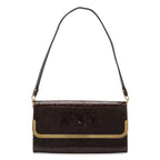 Louis Vuitton Monogram Vernis Rossmore MM Shoulder Bag 2-Way Clutch Amarante